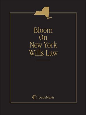 cover image of Bloom on New York Wills Law